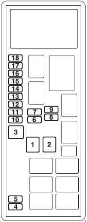 Mitsubishi L200 IV (2006-2015) - fuse and relay box