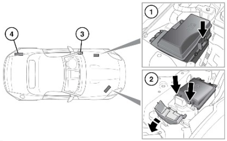 Jaguar F-Type (2018-2020) - fuse and relay box