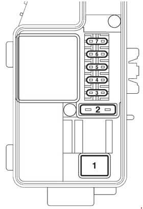 Mitsubishi Grandis (2003-2011) - fuse and relay box