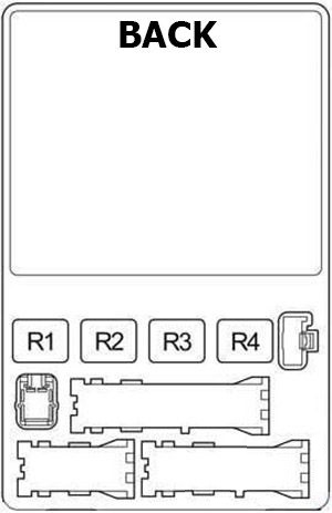 Toyota 4Runner N210 (2003-2009) - fuse and relay box