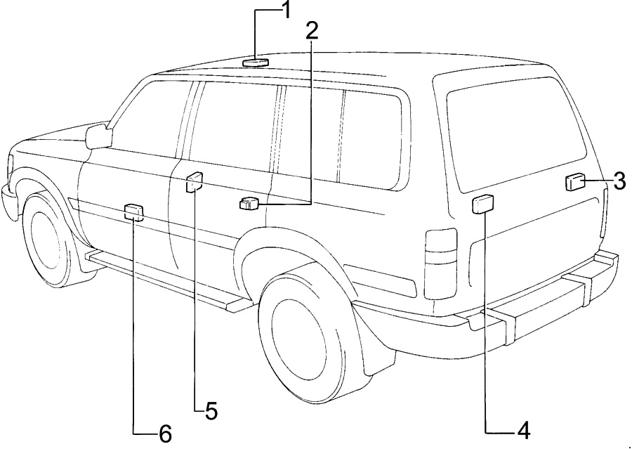 Toyota Land Cruiser 80  J80 (1990-1997) - fuse and relay box