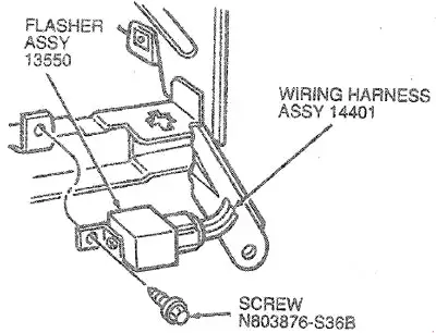 Ford Taurus (1985-1991) - fuse and relay box