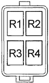 Honda Ridgeline (2006-2014) - fuse and relay box