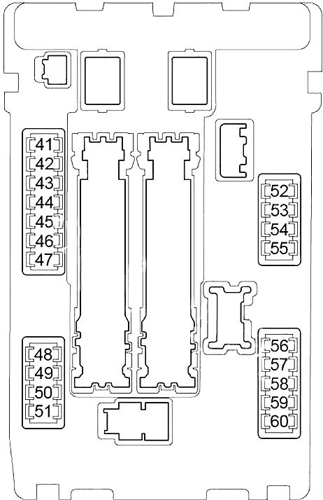 Infiniti EX25 (2007-2017) - fuse and relay box