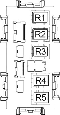 Infiniti Q50 (2013-2015) - fuse and relay box