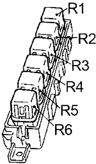 Nissan Sentra (1990-1994) - fuse and relay box