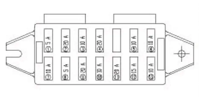 Yuchai YC25-8 - fuse and relay box